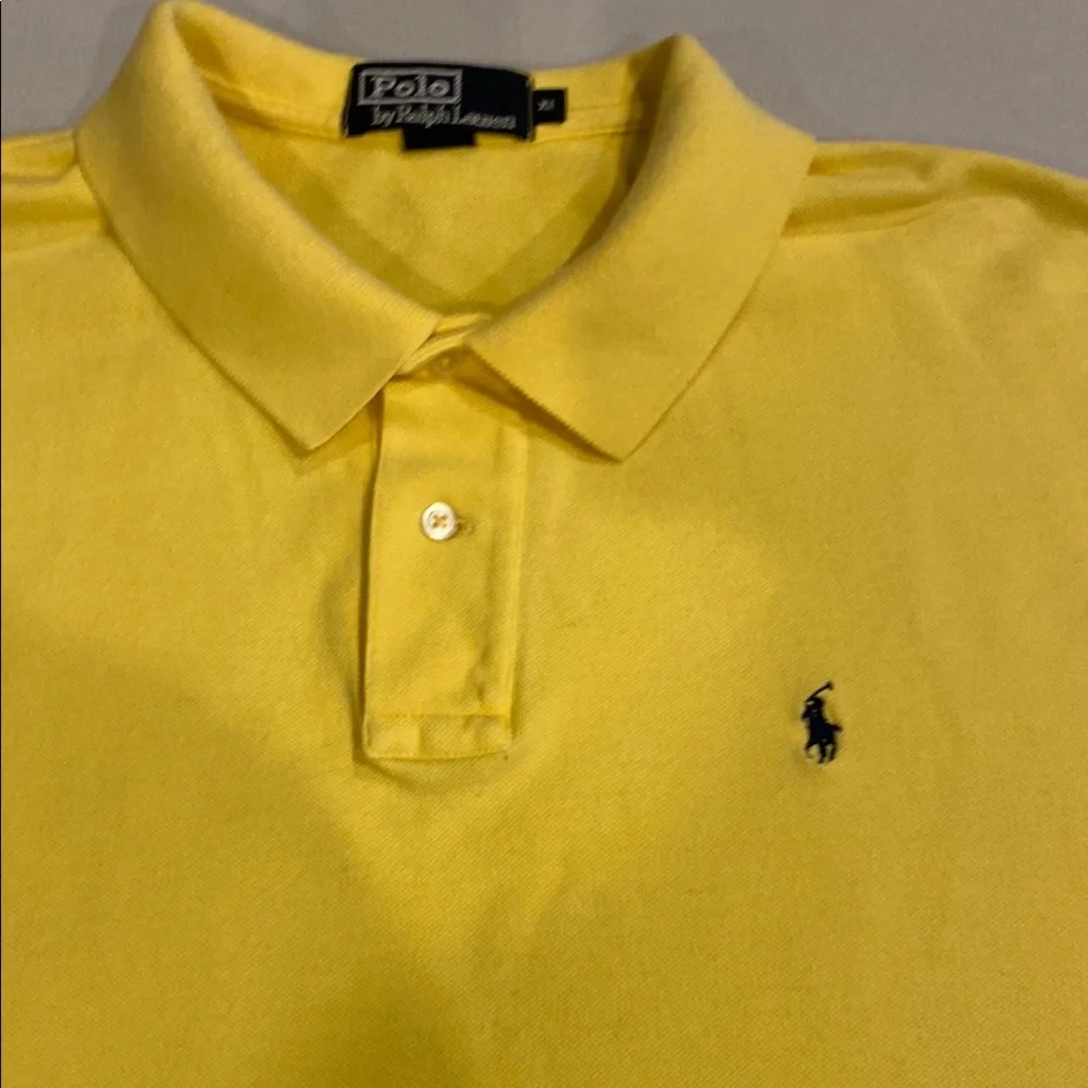 Polo Ralph Lauren Classic-Fit Cotton Polo Shirt Yellow Polo Shirt - Picture 6 of 14